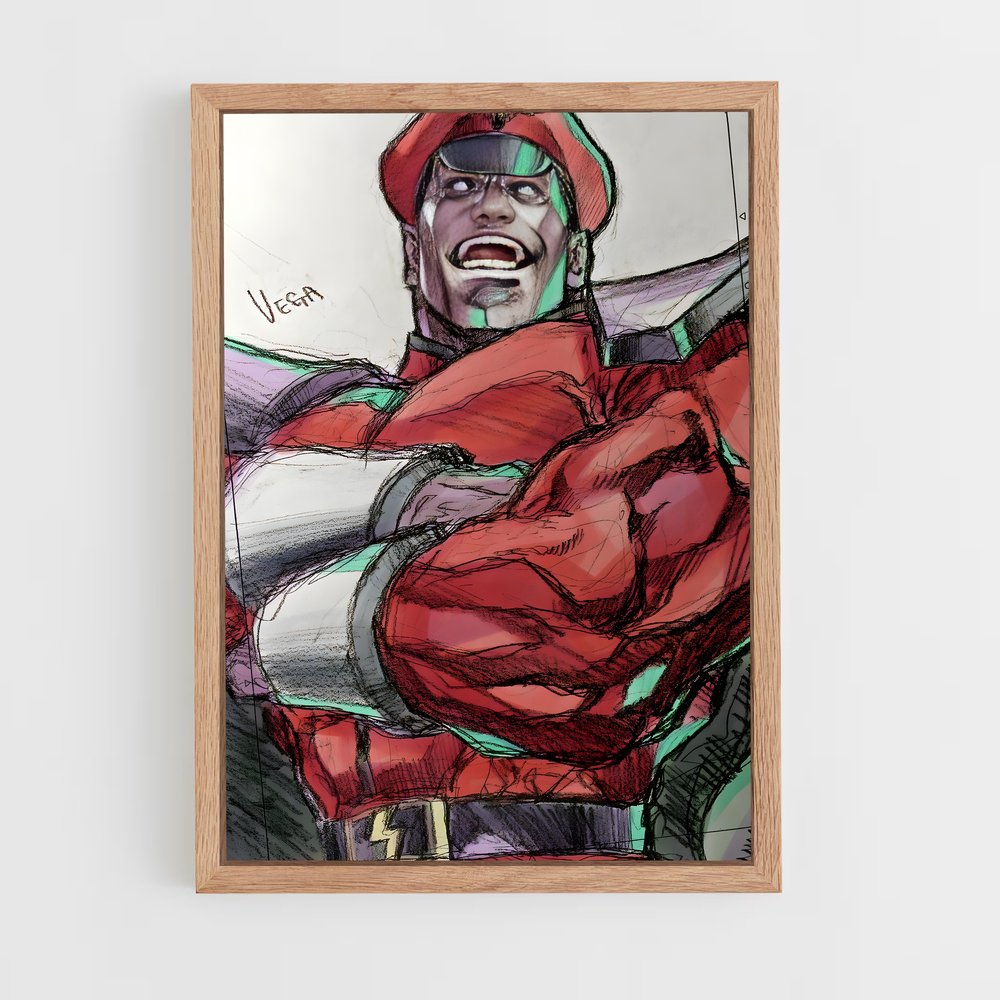 Poster bison illustration – affiche Street Fighter (vue 4)